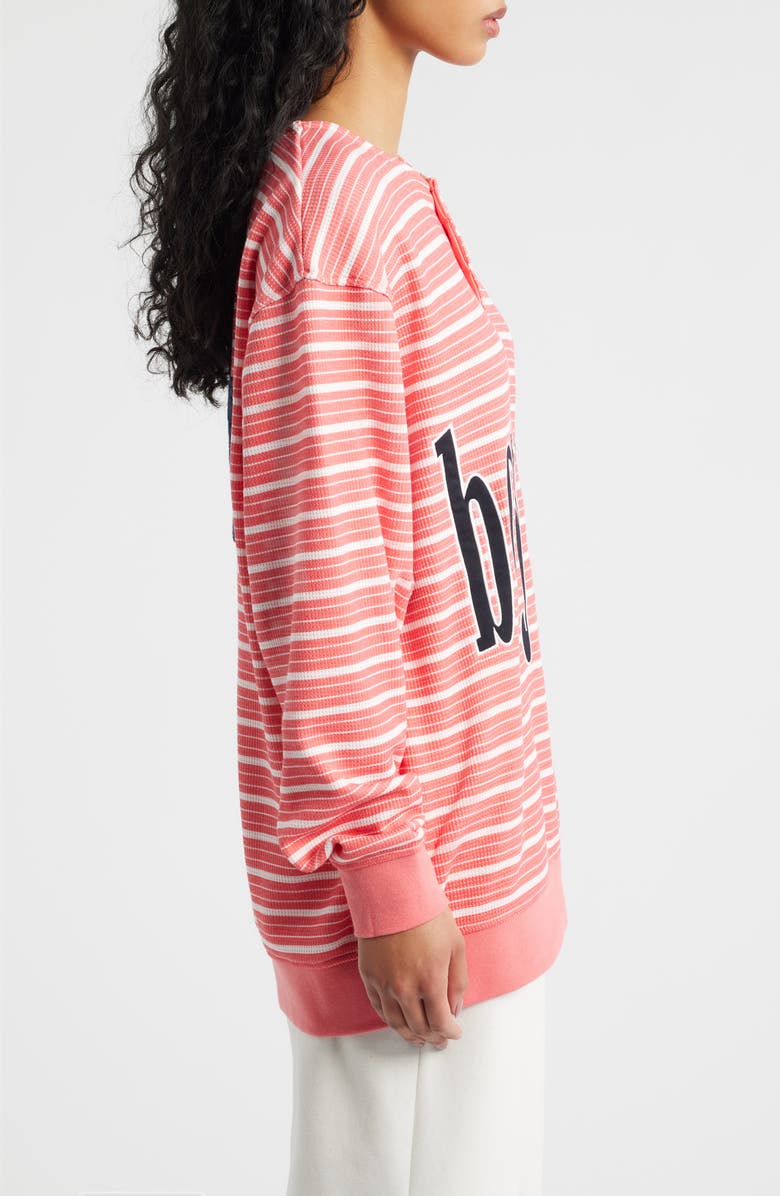 BOYS LIE Sweet As Candy Stripe Cotton Blend Crewneck Top, Alternate, color, Red Multi