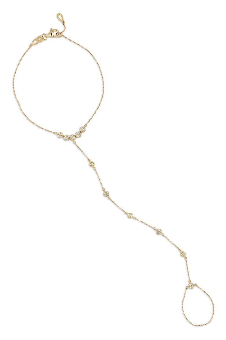 18K Gold Monaco Diamond Hand Chain Line Bracelet, Alternate, color, 18K YELLOW GOLD/ DIAMOND