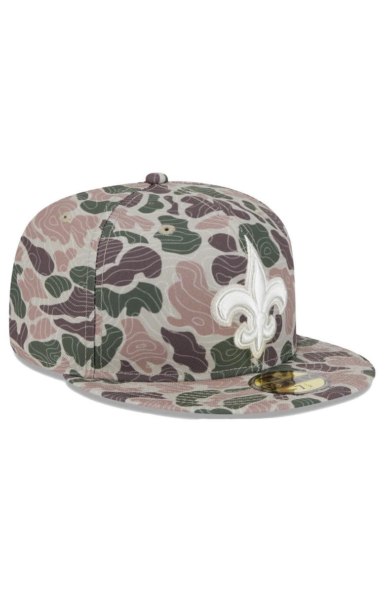 New Era Men's New Era New Orleans Saints Geo Camo 59FIFTY Fitted Hat, Alternate, color, Camo