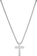 STEELTIME Men's Lord's Prayer Cross Pendant Necklace