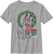 Mickey & Friends Boy's Mickey & Friends Shamrock Pluto Bow Tie Graphic Tee