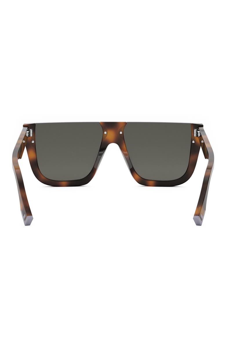 'Fendi Way Flat Top Sunglasses, Alternate, color, BLONDE HAVANA / SMOKE