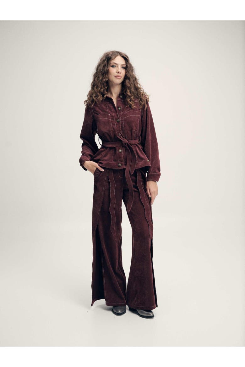 Viboraire Pant, Alternate, color, Burgundy
