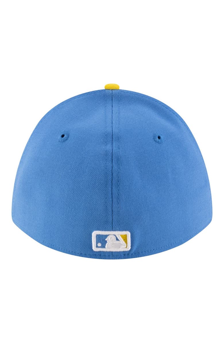 New Era Men's New Era  Light Blue Boston Red Sox Player Replica 39THIRTY M-Crown Flex Hat, Alternate, color, Light Blue