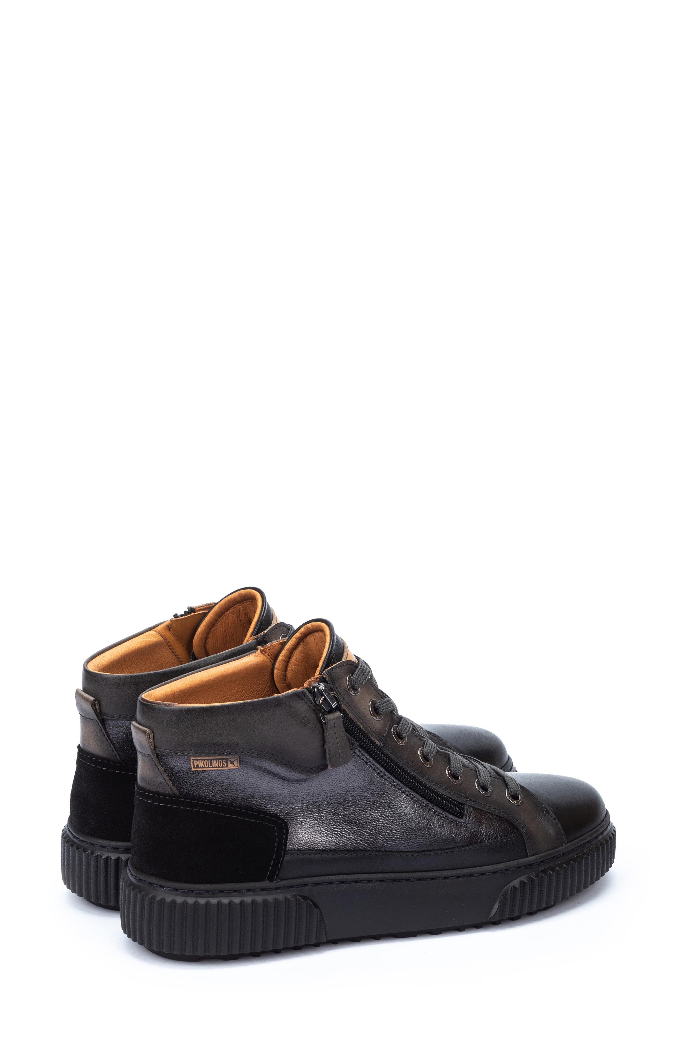 Riells High Top Sneaker, Alternate, color, BLACK