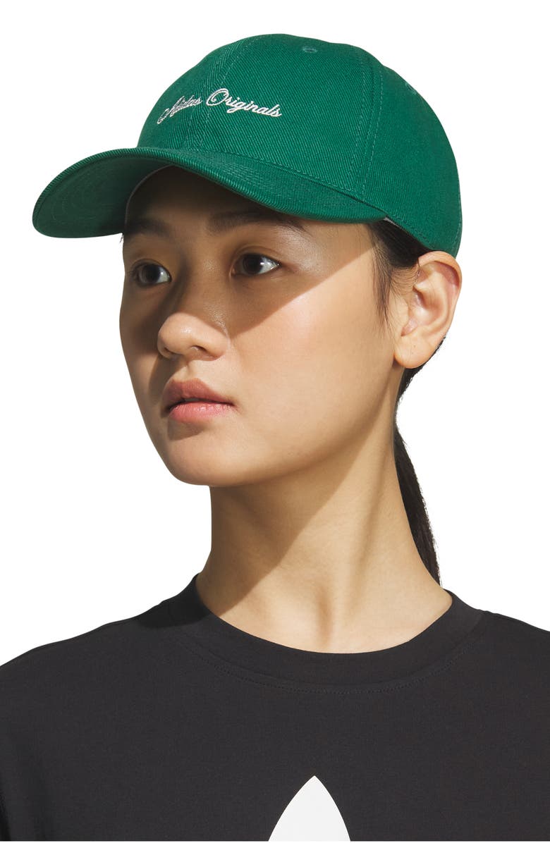 adidas Signature Baseball Cap, Alternate, color, Collegiate Green/ Off White