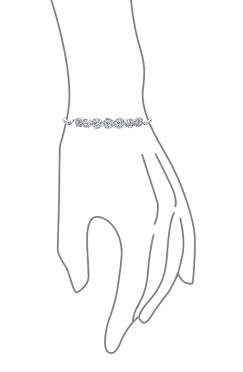 BLING JEWELRY Cubic Zirconia Bolo Bracelet, Alternate, color, 