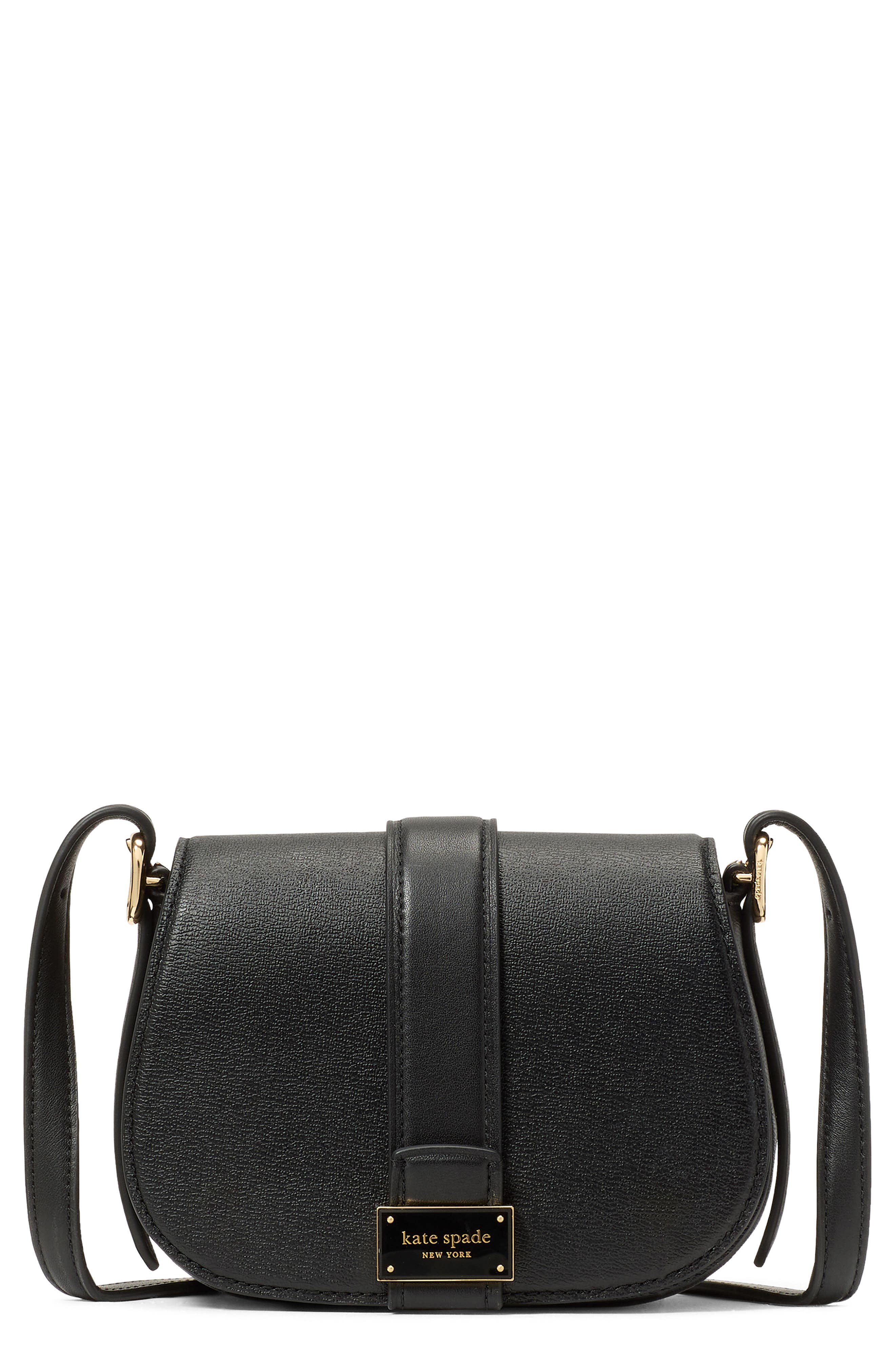 Kate Spade New York mini noveau textured leather crossbody bag, Main, color, 