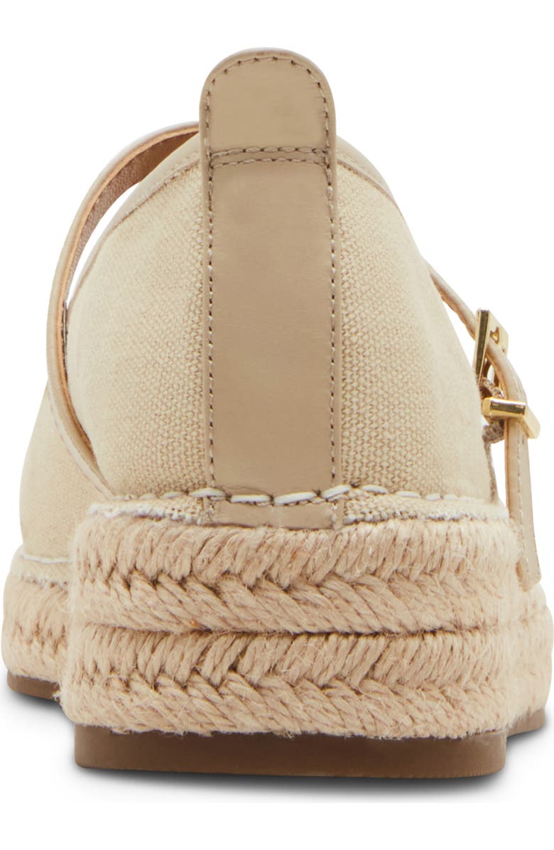 Blondo Hanah Waterproof Espadrille Mary Jane Flat, Alternate, color, Almond Fabric