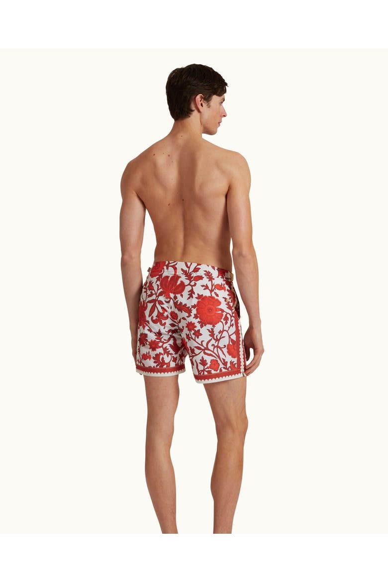 Bulldog Exclusive-Print Swim Shorts, Alternate, color, SUMMER RED/WHITE SAND