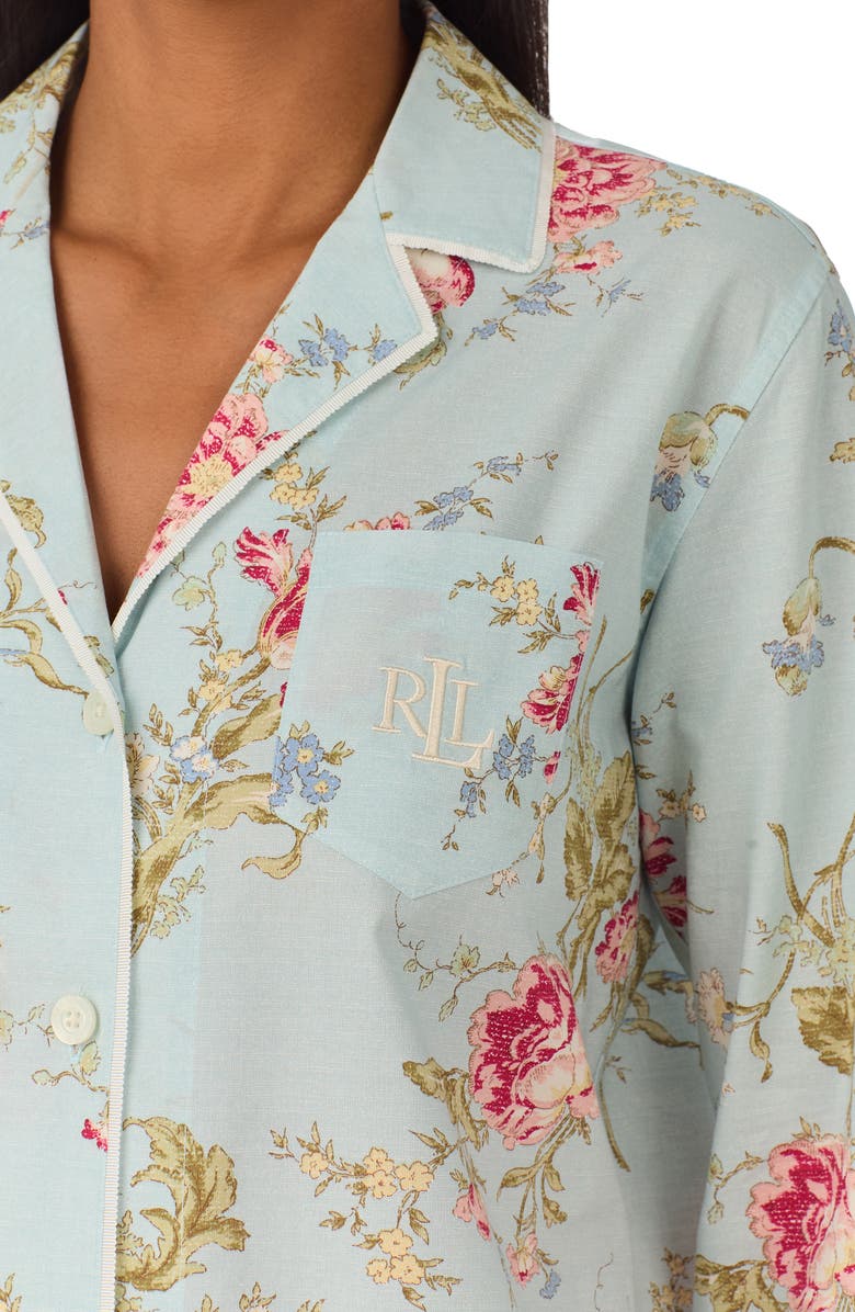 Lauren Ralph Lauren Print Cotton Blend Pajamas, Alternate, color,