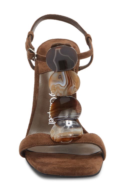 Jeffrey Campbell Palma Ankle Strap Wedge Sandal In Brown