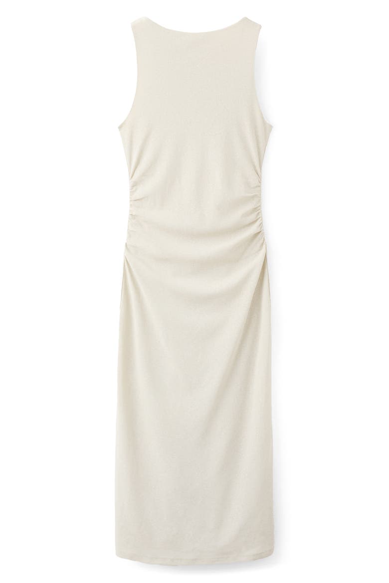 Drape Waist Sheath Midi Dress, Alternate, color, ICE GREY