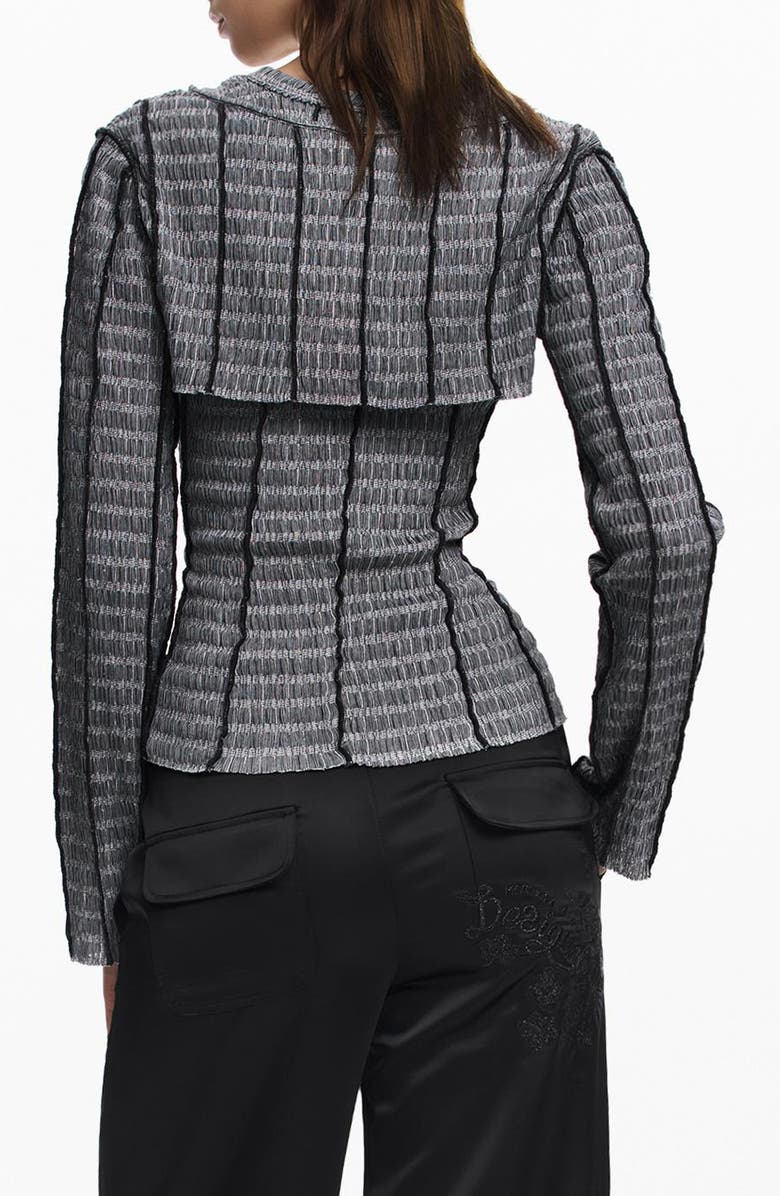 Desigual Tank Top & Bolero Set, Alternate, color, Black