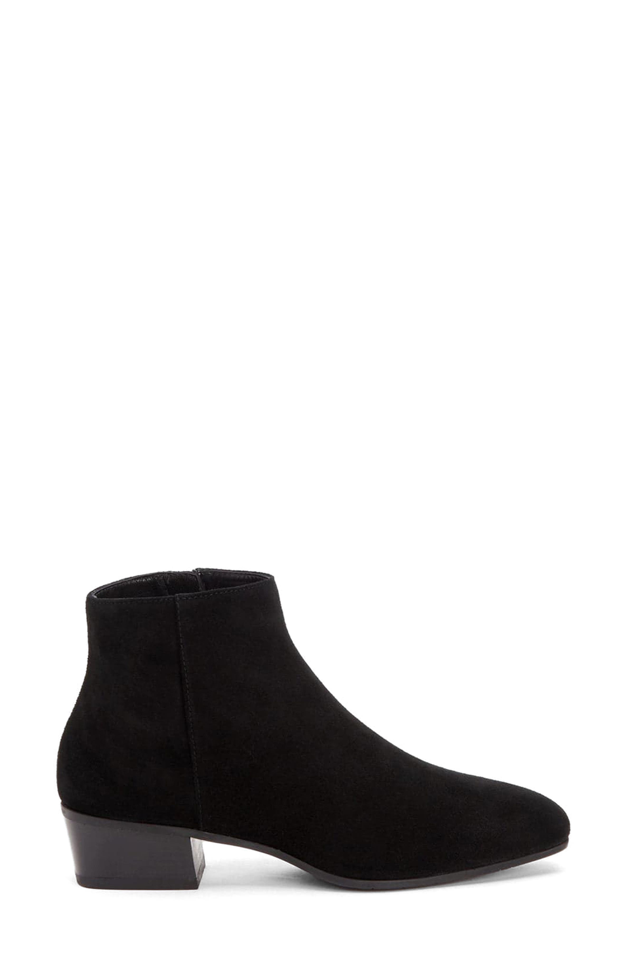 Aquatalia Fuoco Weatherproof Bootie, Alternate, color, Black Suede 2