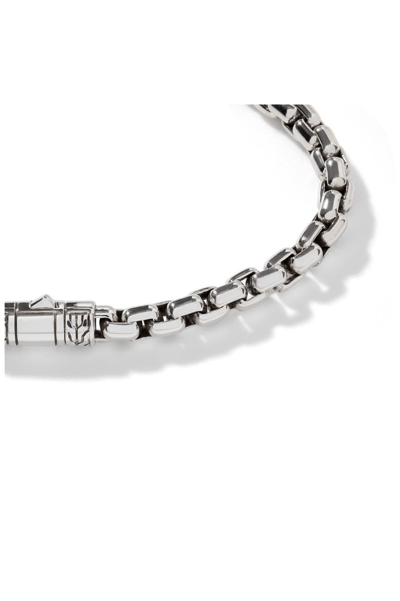 Men's Classic Chain Box Chain Bracelet, Alternate, color, SILVER