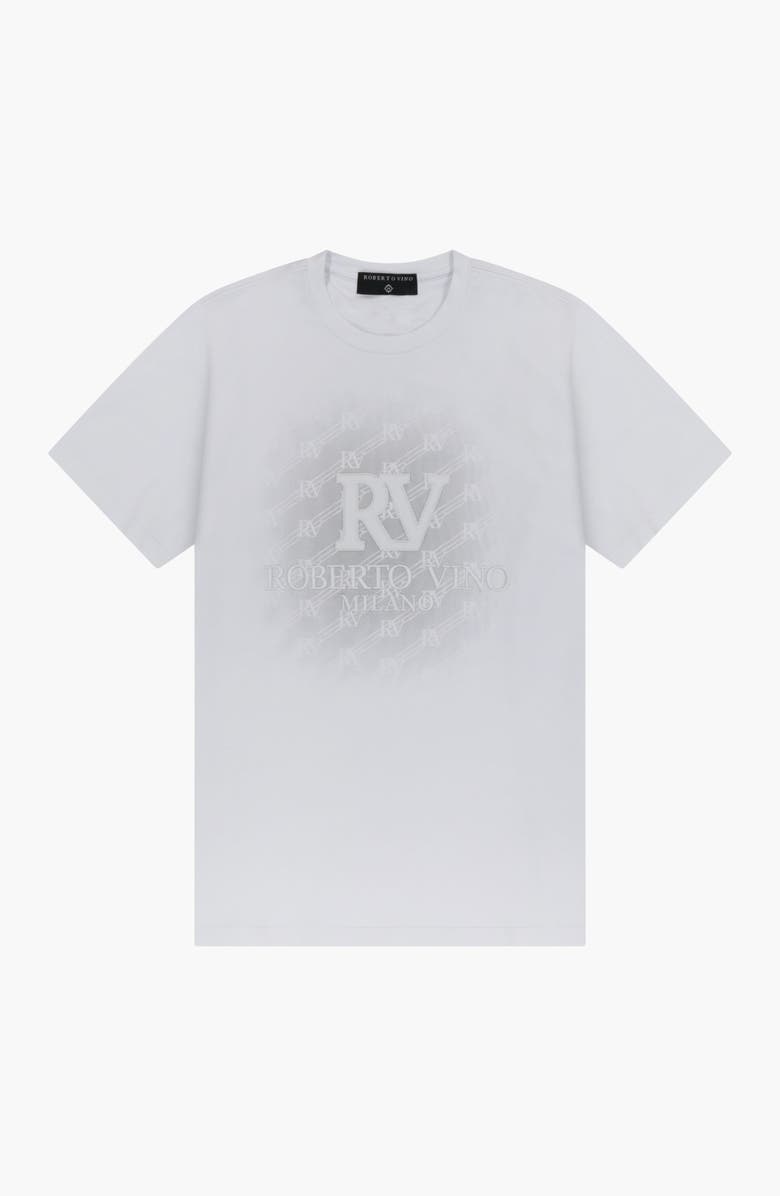 Roberto Vino RV Front Slim Fit Tee, Alternate, color, White