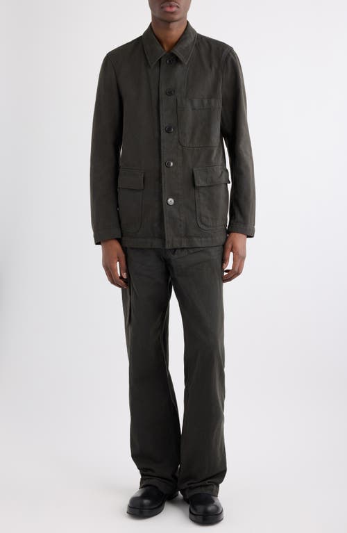 Dries Van Noten Braxton Denim Jacket In Black