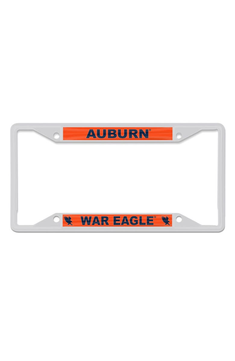 WINCRAFT Auburn Tigers Chrome Colored License Plate Frame, Main, color, 