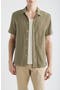 selected Stripe Olive