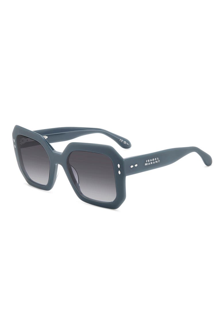 53mm Gradient Rectangular Sunglasses, Alternate, color, 0KB7-GB