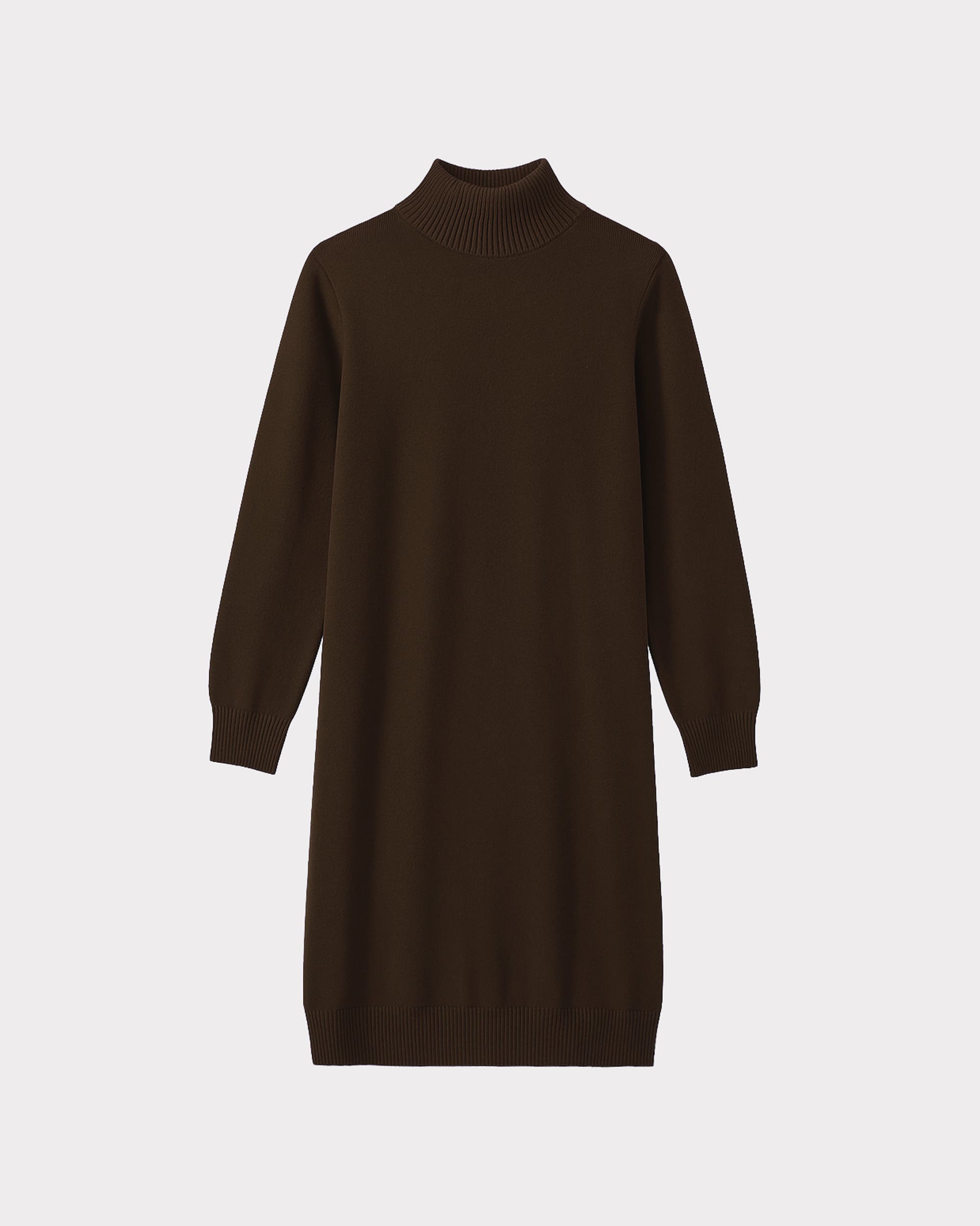 Turtle Neck Knitted Dress - image 4