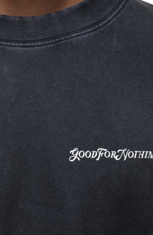 Good For Nothing Vintage Wash Relaxed T-shirt In Gray
