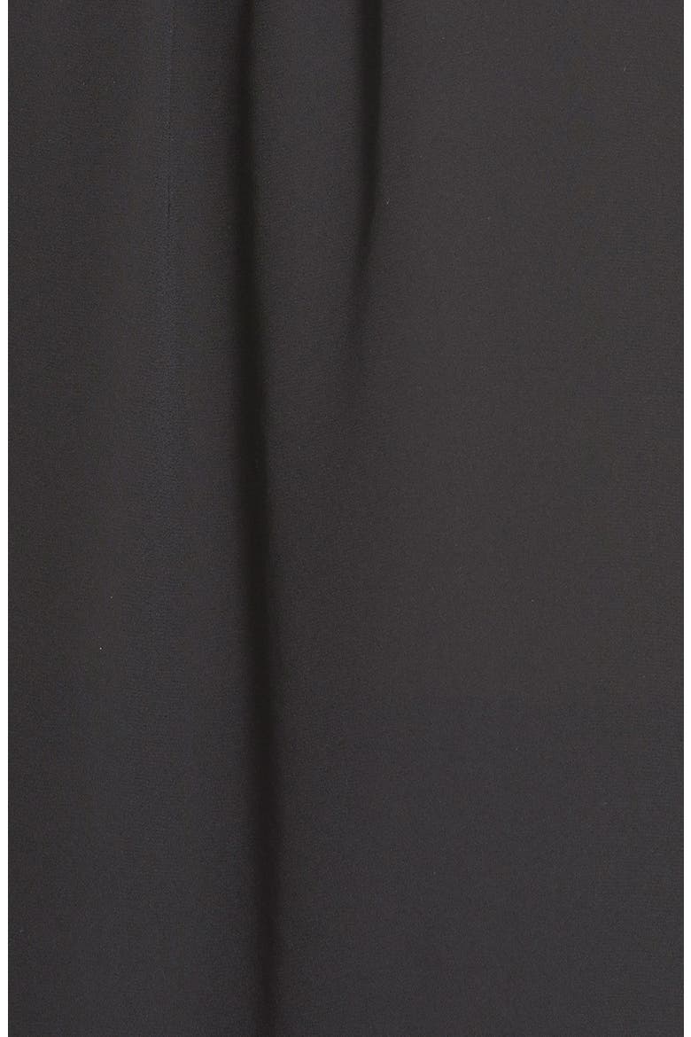Short Sleeve Wrap Front Blouse (Nordstrom Exclusive), Alternate, color, BLACK