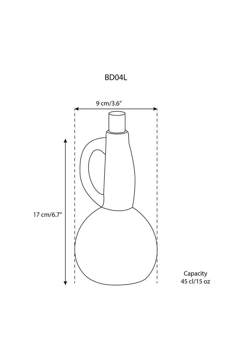 Gharyan Stoneware Stoneware Olive Oil Dispenser | Dadasi 15 oz, Alternate, color, Black