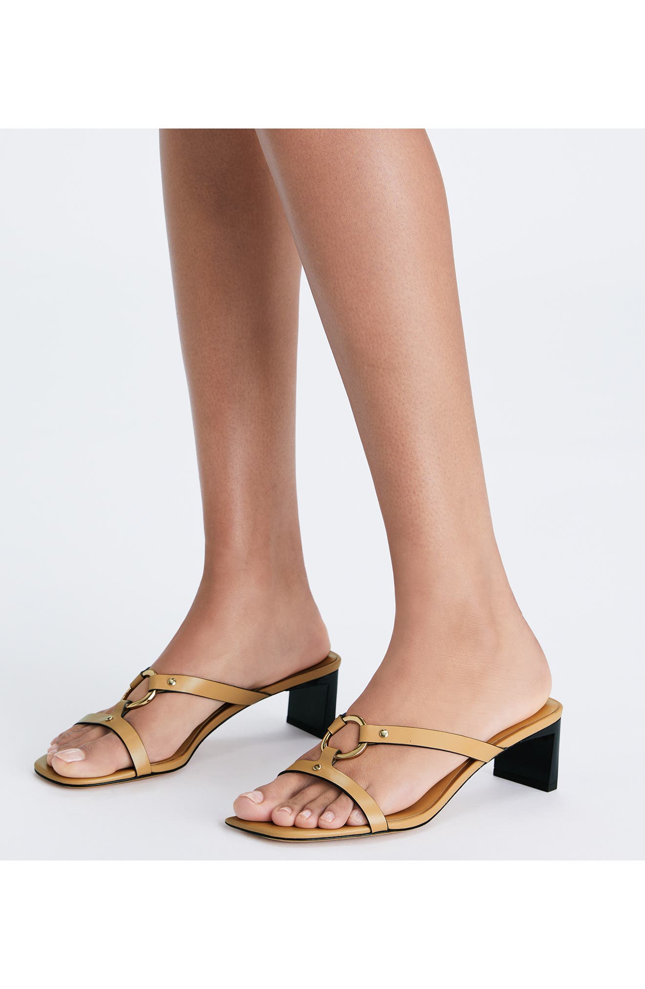 Ring Hardware Slide Sandal, Alternate, color, CANTUCCI