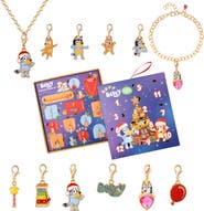 BLUEY Advent Calendar 12-Pience Jewelry Set with Necklace and Bracelet Chains