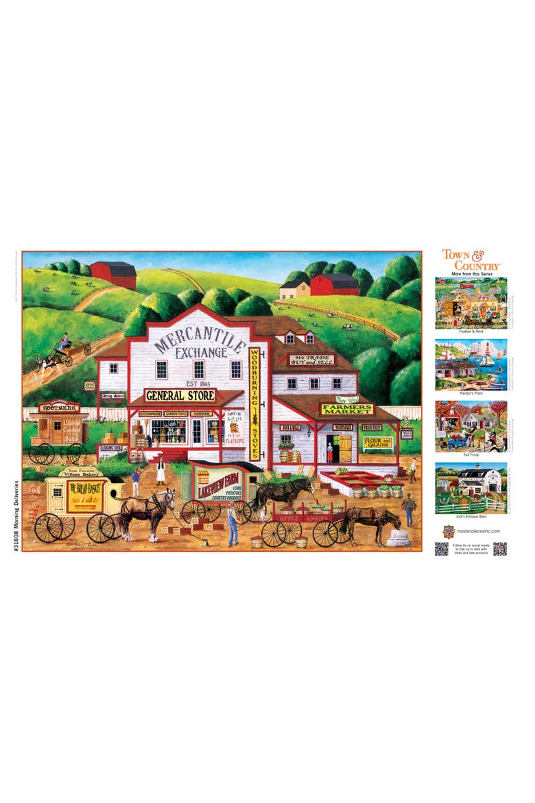 Morning Deliveries 300 Piece Puzzle, Alternate, color, Multicolor