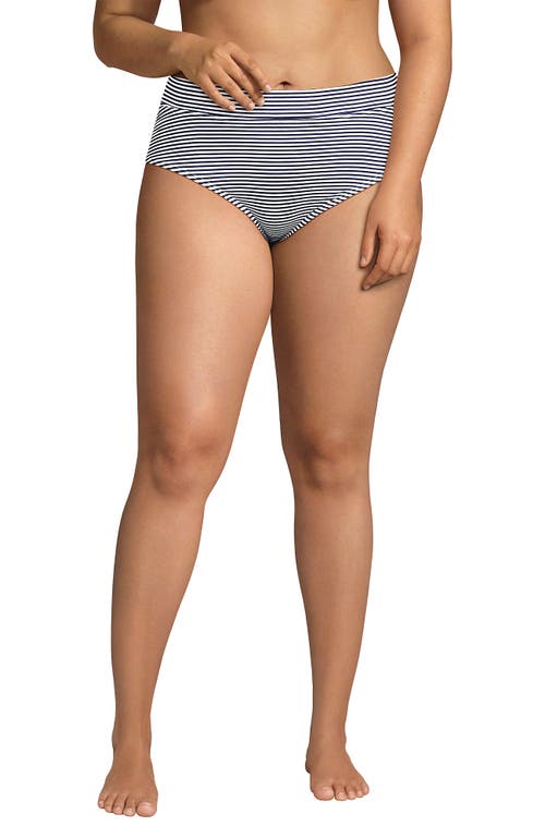 LANDS' END LANDS' END CHLORINE RESISTANT PINCHLESS HIGH WAISTED BIKINI BOTTOMS