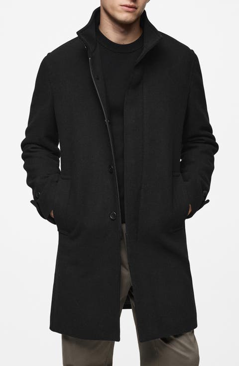 Men's Black Wool Coats | Nordstrom