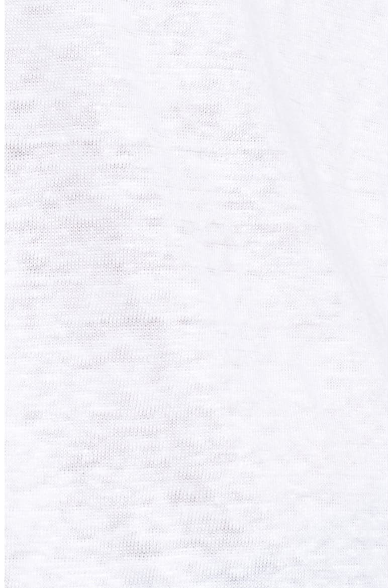 Uptown Tiered Hem Linen Tee, Alternate, color, WHITE/WHITE