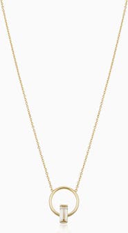 Oradina 14K Gold Bella Pendant Necklace