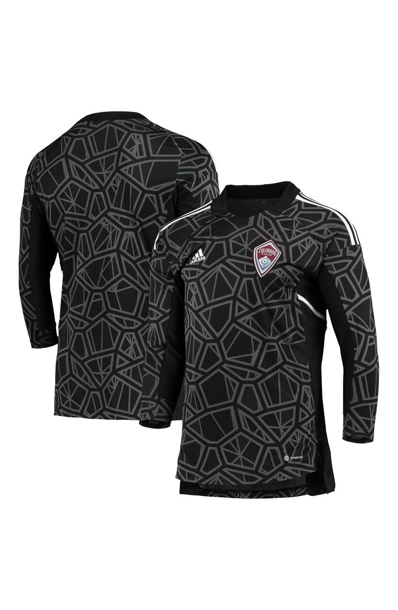 adidas Men's adidas Black/White Colorado Rapids Goalkeeper Jersey, Alternate, color, 