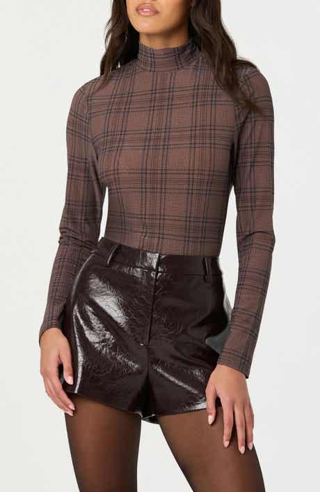 ASTR the Label Lida Mock Neck Long Sleeve Top