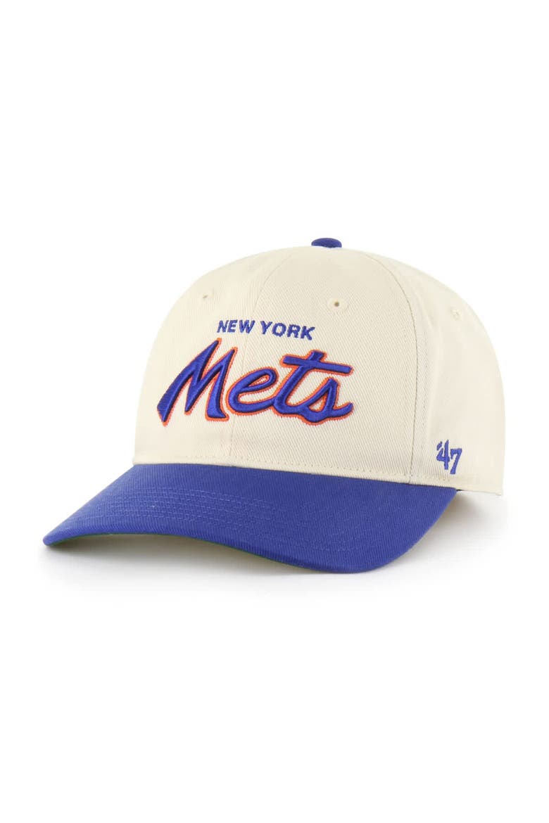 Men's '47 Natural New York Mets Crosstown Franchise Fitted Hat, Main, color, Natural