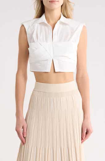 Simkhai Emie Cropped Boxy Top