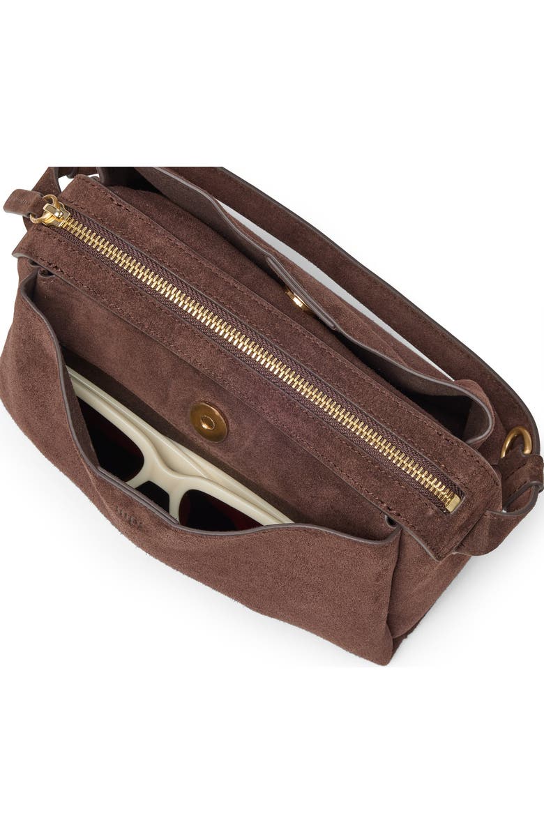 July Juliette Suede Crossbody, Alternate, color, Espresso