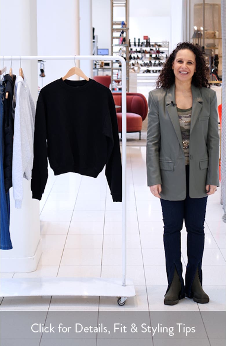 Cotton Fleece Classic Crewneck Sweatshirt