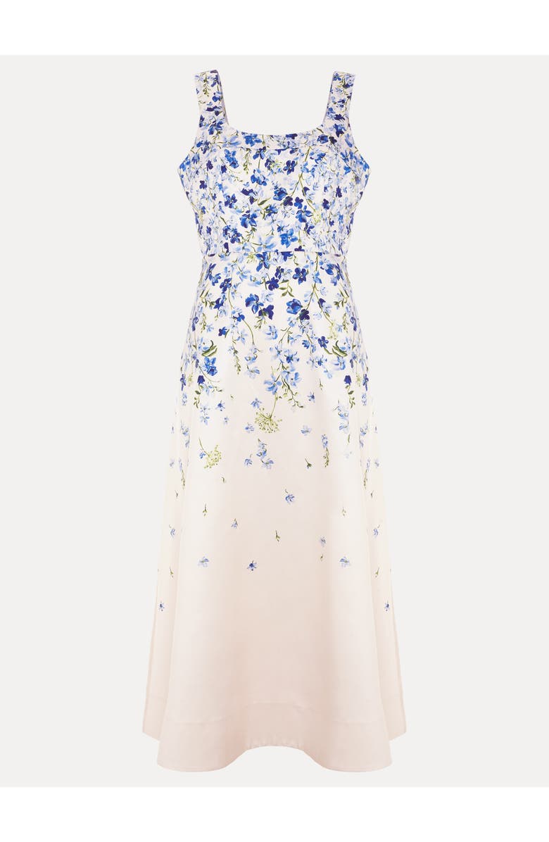 Phase Eight Orla Floral Midi Dress, Alternate, color, Cream