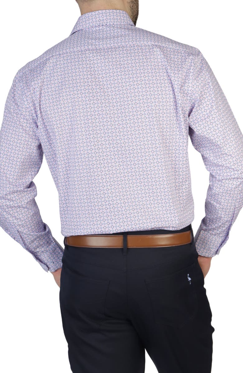 TailorByrd Medallion Poplin Stretch Shirt, Alternate, color,