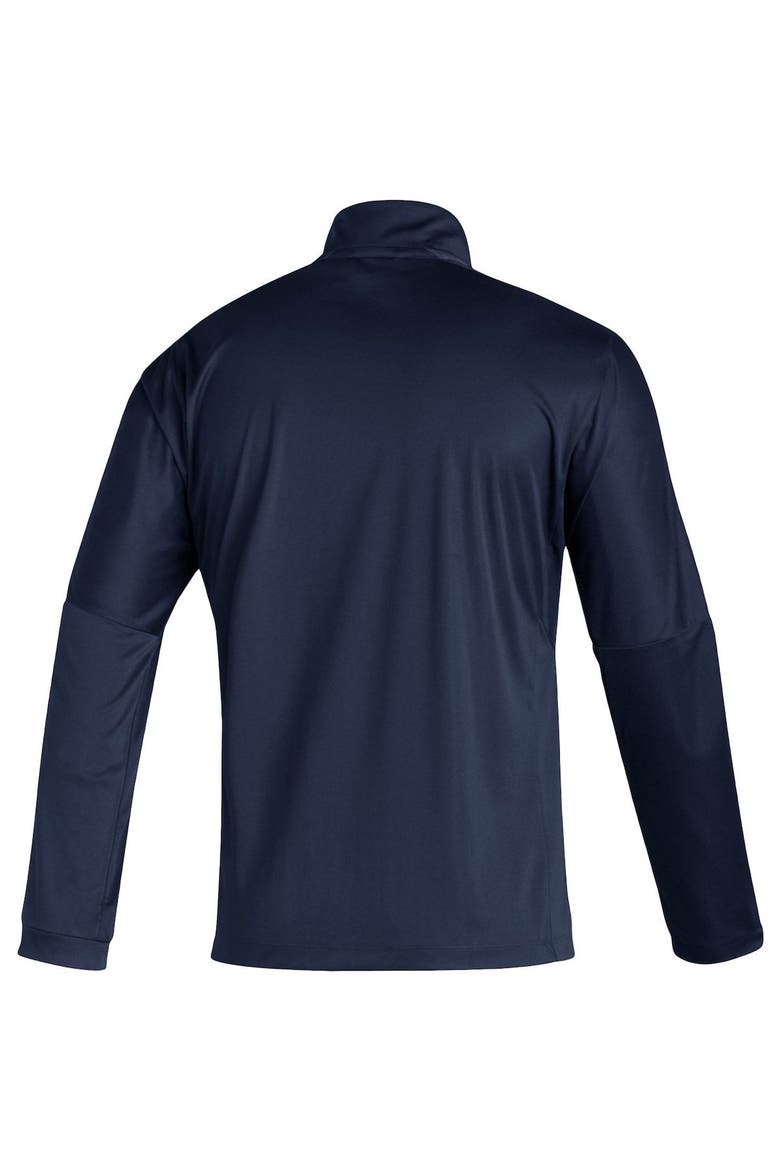 Men's adidas Deep Sea Blue Seattle Kraken Primeblue Quarter-Zip Jacket, Alternate, color, Navy