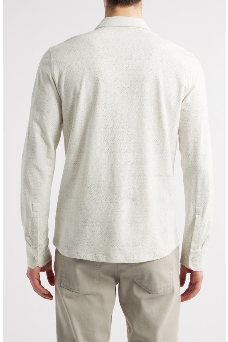 Roddy Cotton Knit Button-Up Shirt, Alternate, color, LIGHT OLIVE