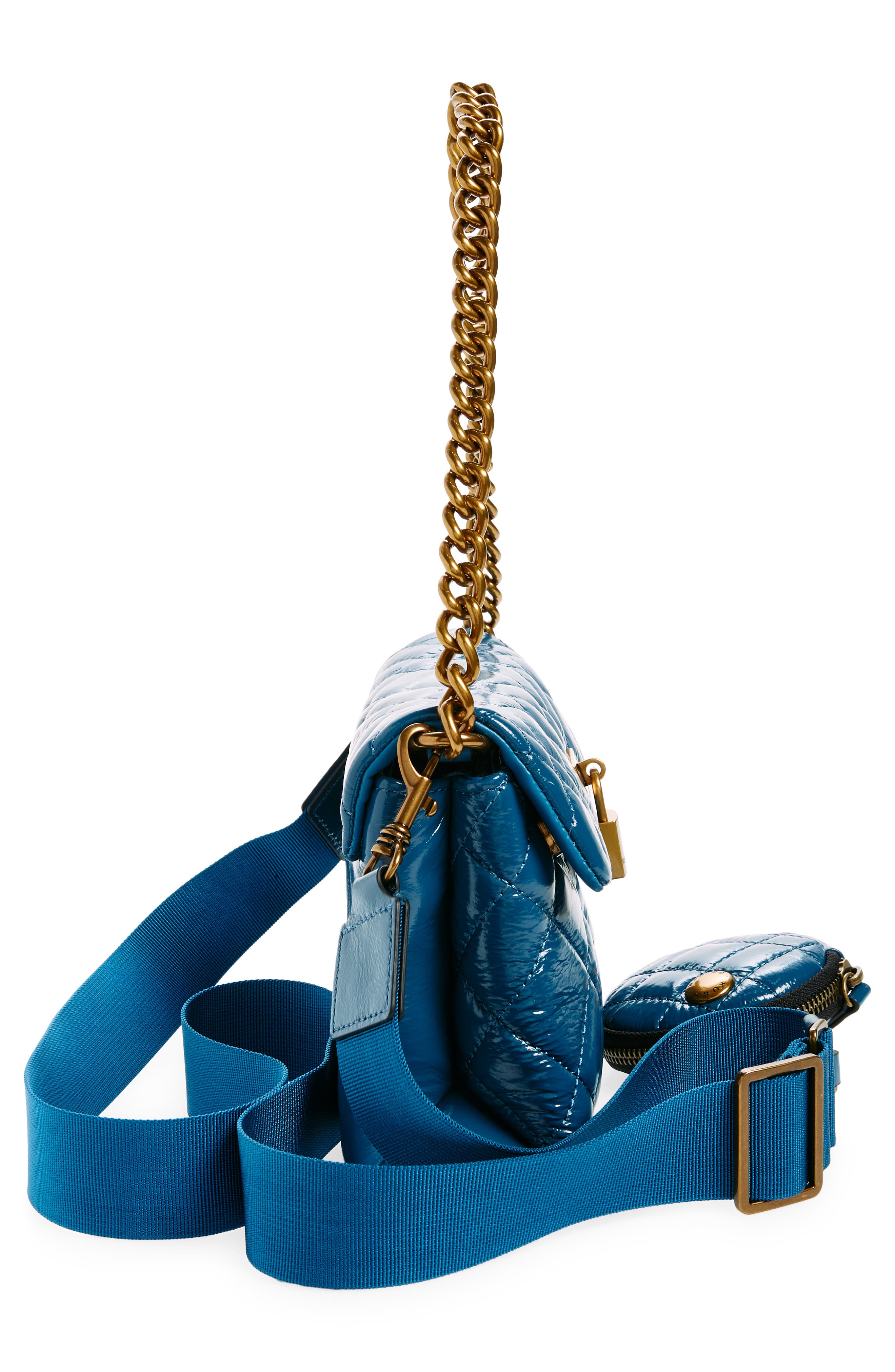 Kurt Geiger London Brixton Medium Lock Quilted Shoulder Bag, Alternate, color, 