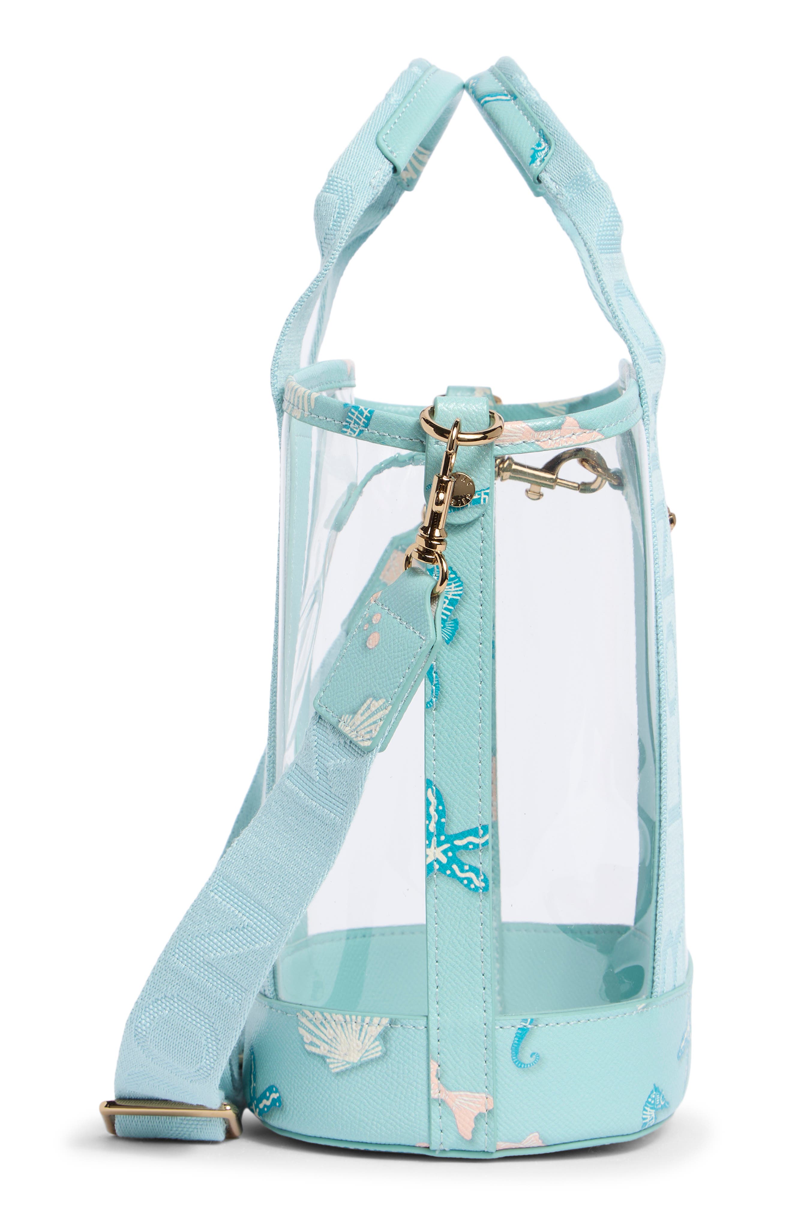 Kurt Geiger London Small Hampstead Vinyl Tote, Alternate, color, Blue Other