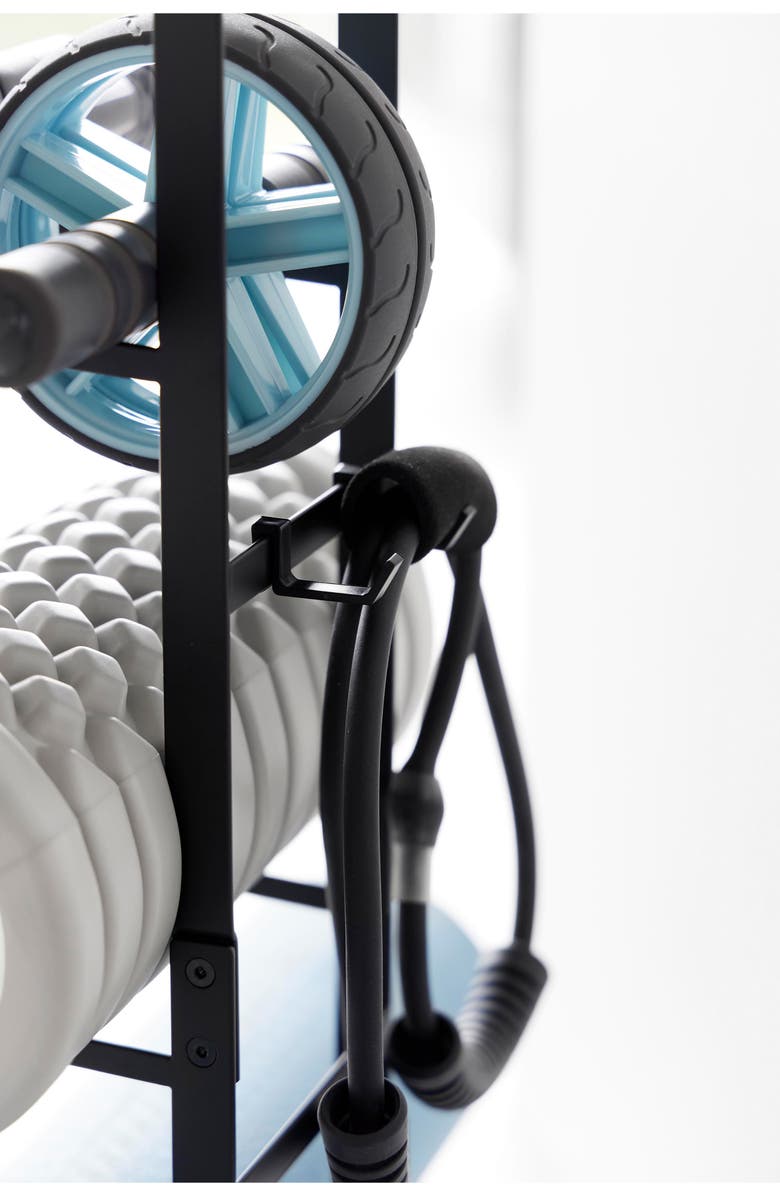 Yamazaki Fitness Equipment Storage Rack, Alternate, color, Black