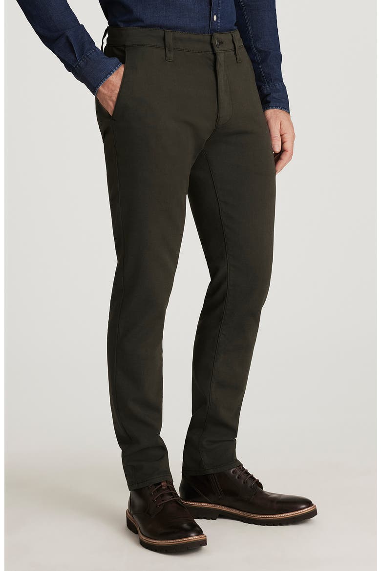 Verona Slim Straight Leg Chinos, Main, color, DARK OLIVE HIGH FLYER